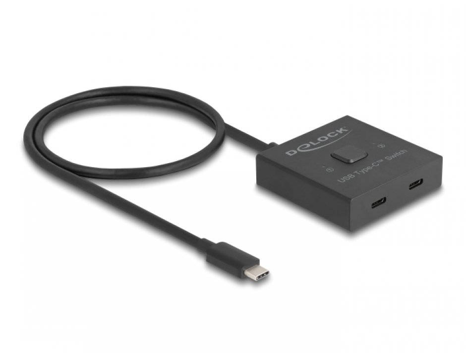 Imagine Switch bidirectional USB type C 2 porturi 8K60Hz/100W, Delock 18911